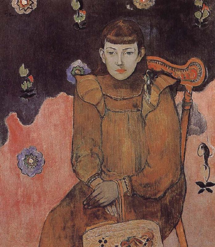 Paul Gauguin Girl portrait Norge oil painting art